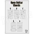 Printable Open Guitar Chord Chart